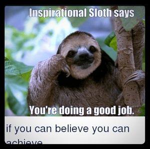 ✌ we all need a little sloth encouragement!